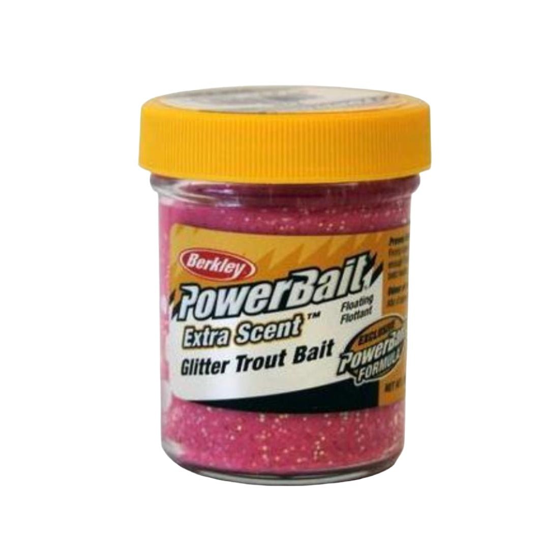 BerkleyBerkley Powerbait Trout Bait 1.75oz Jar - Dough BaitsGlitter PinkBRK402