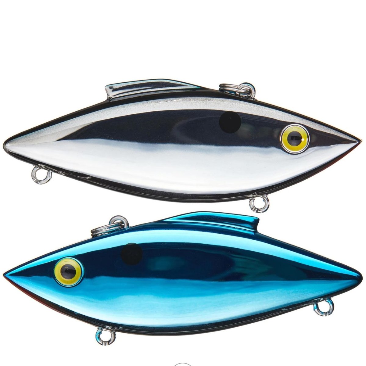 Bill Lewis Rat - L - Trap(1/2oz) Chrome/ Half BLK@ Half Blue