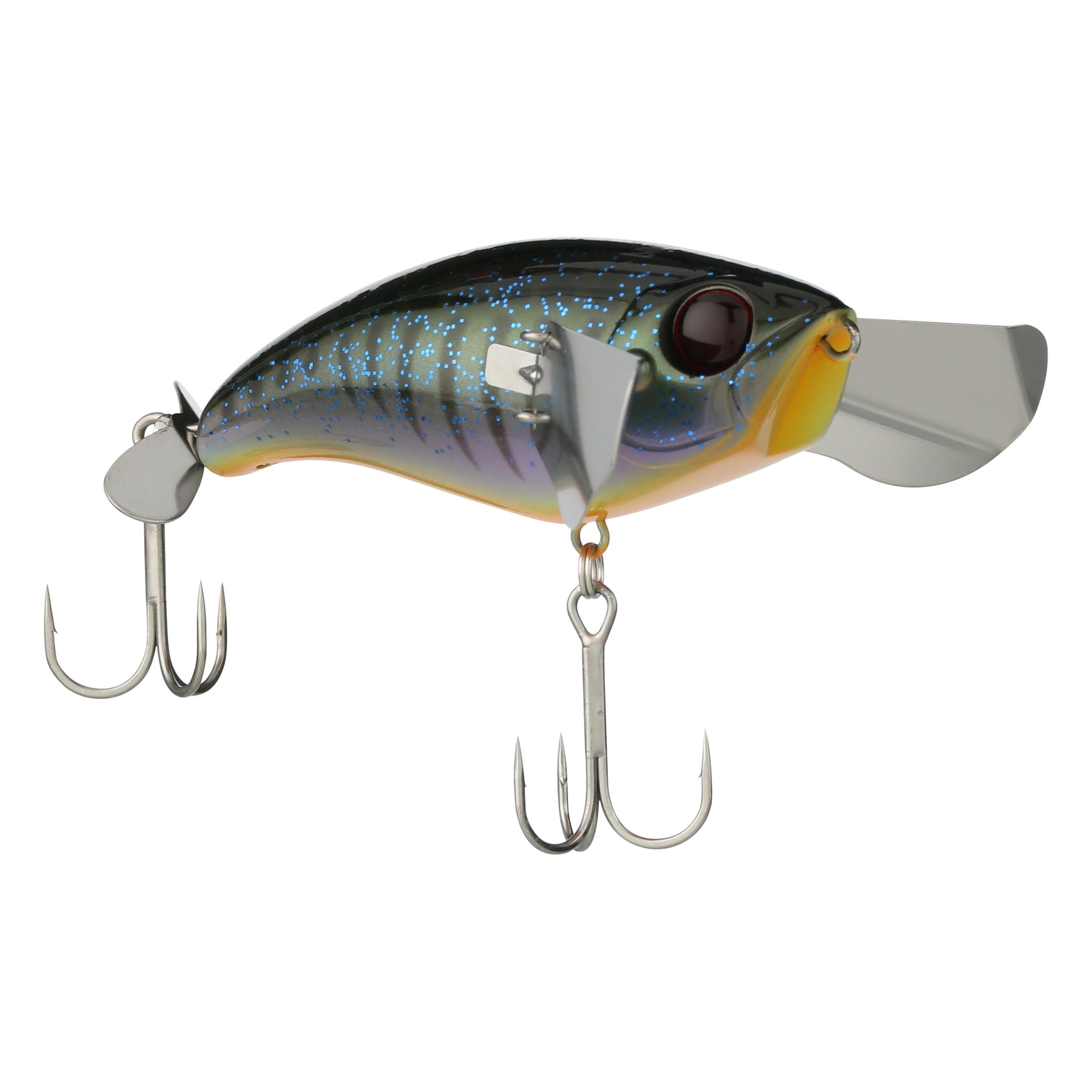 Fishing lure with a detailed design on a white background