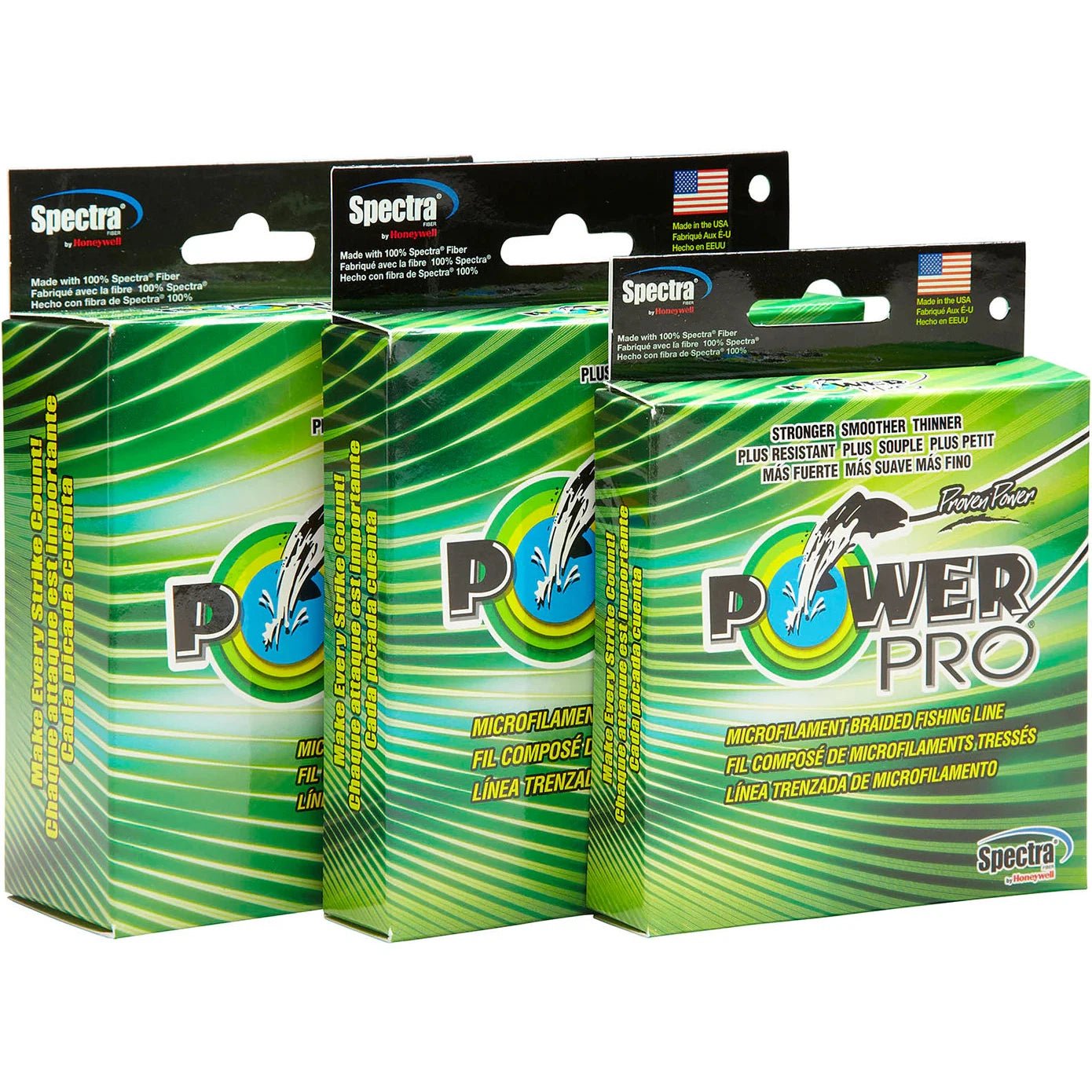 Power ProPower Pro Hi - Vis Yellow Braided Line 300yds - LineGreen21100050300Y