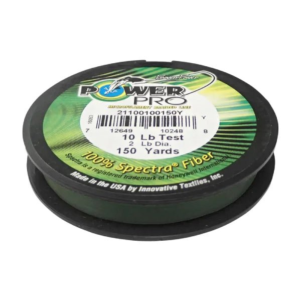 30 lb test braided fishing line Power Pro Braided Line Moss Green 50 lb. 300 Yards