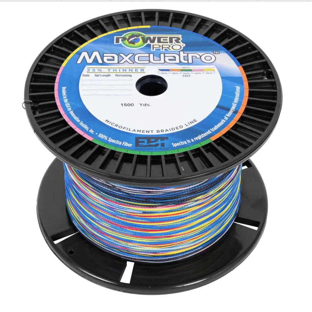 PowerPro Maxcuatro Moss Green 80lb 1500yd Bulk Spool | Power Pro – Tackle Express