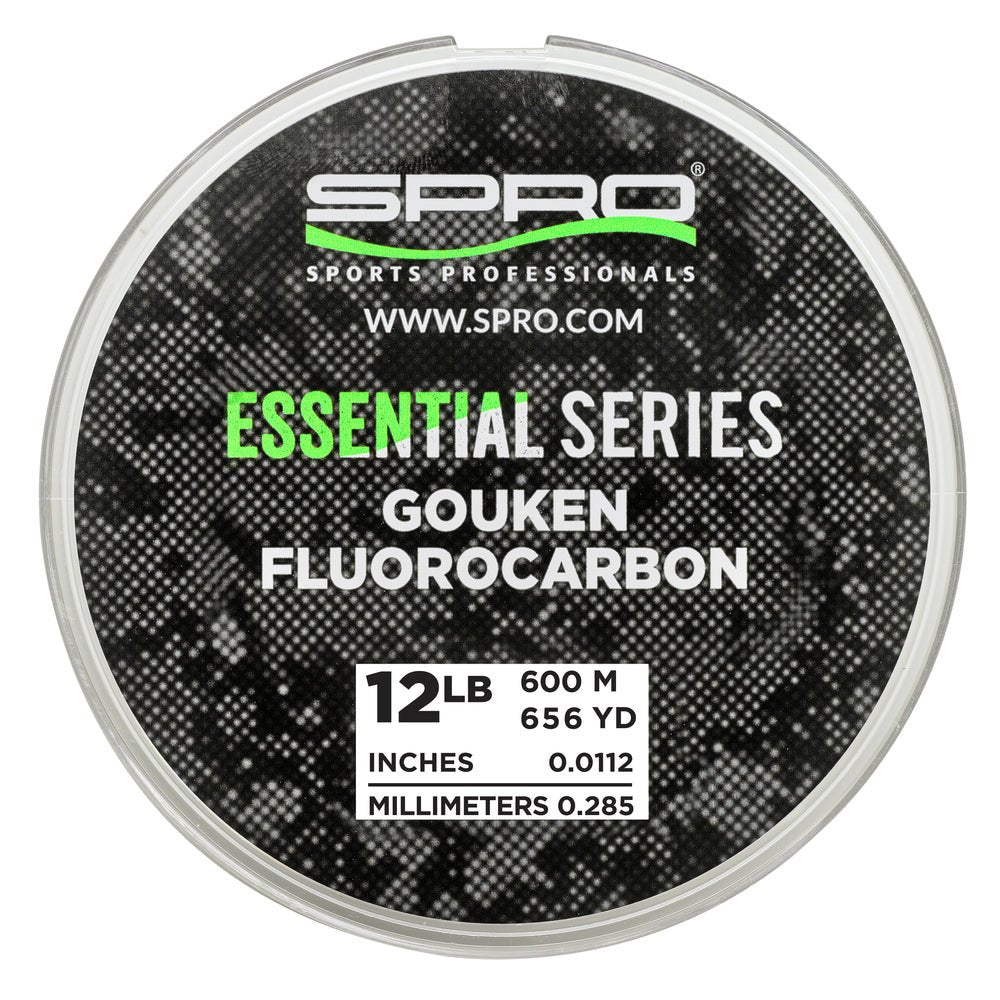 SPROSpro Essential Series Gouken Fluorocarbon Line 656 Yard Spool - Line12 poundSEGKNFL - 12 - 600