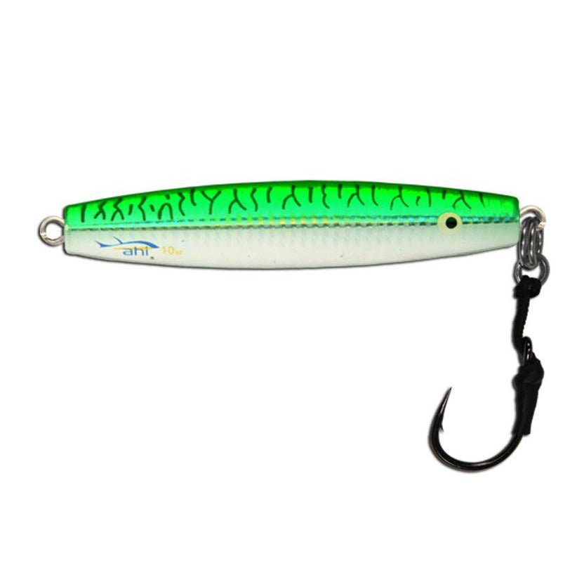 Ahi Assault Diamond Jigs w/ Assist Hooks6oz Green Mackerel