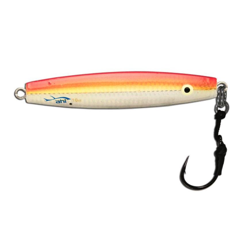 Ahi Assault Diamond Jigs w/ Assist Hooks 8oz Baby Red Ahi Assault Diamond Jigs w/ Assist Hooks 8oz Baby Red