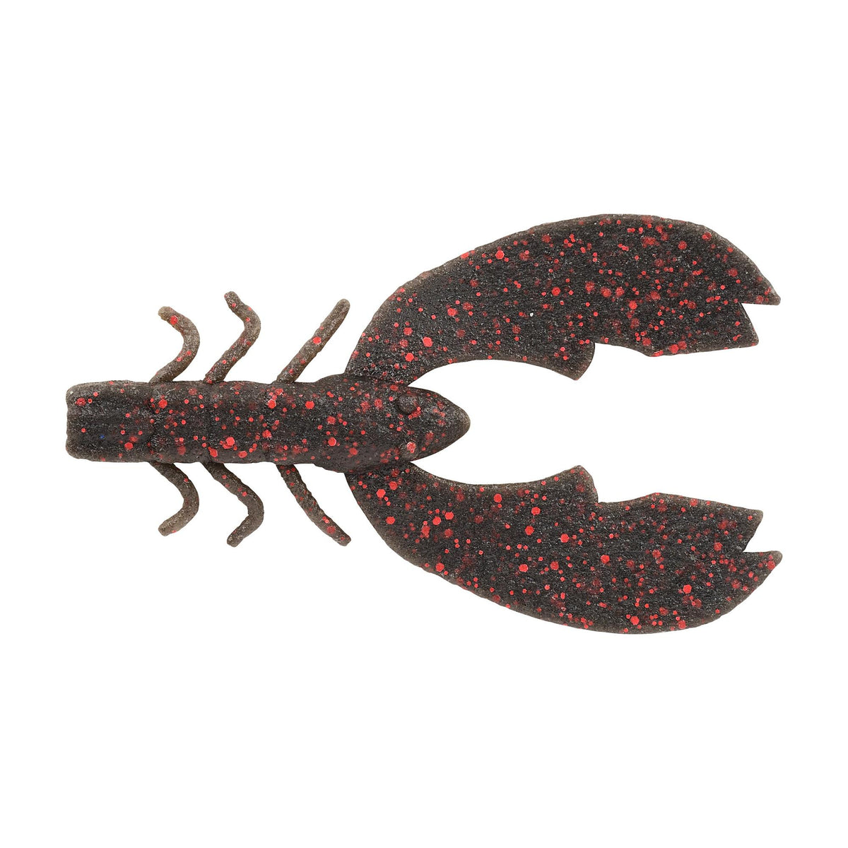 Berkley Powerbait Maxscent Chigger Craw 4"Black Red Flake