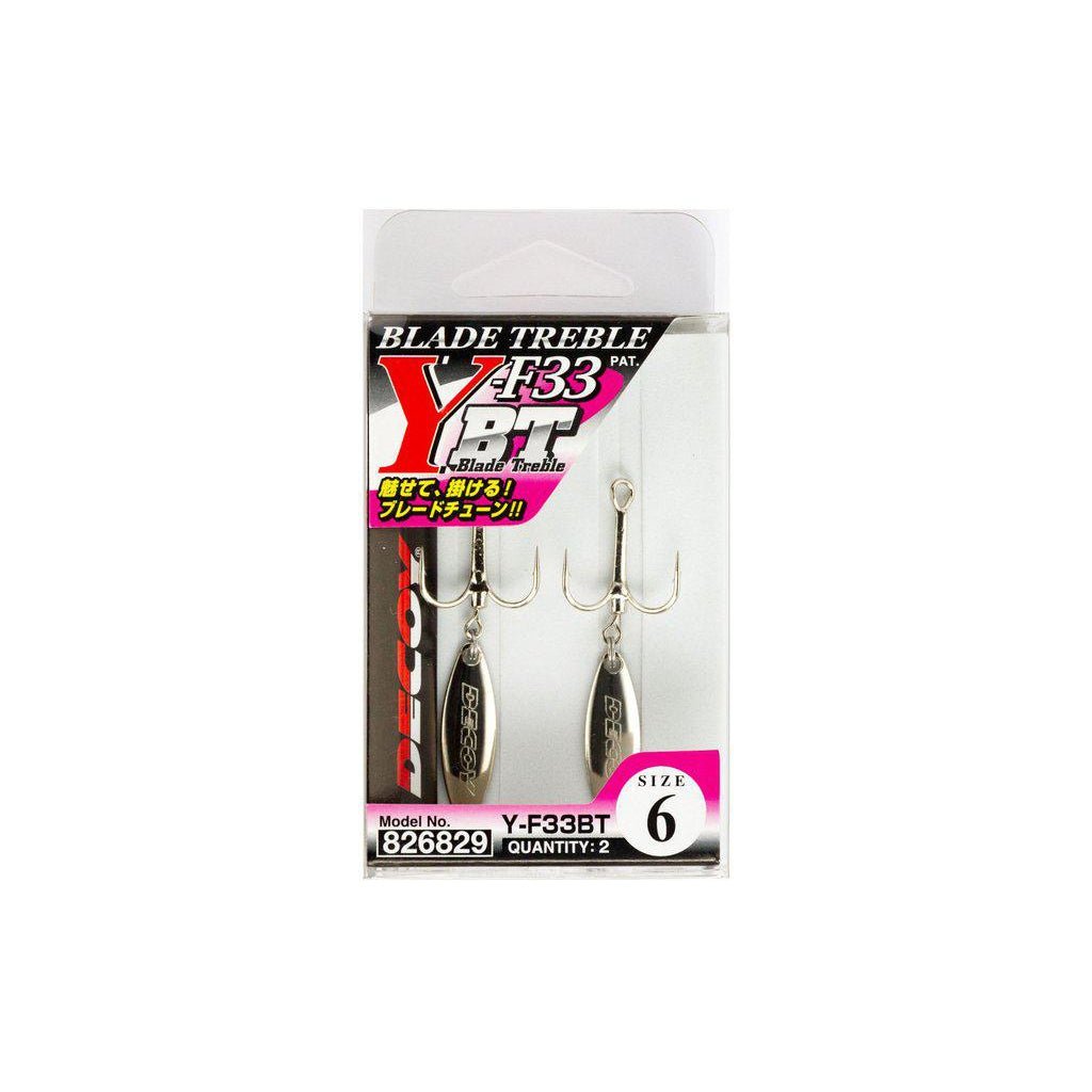 decoy fishing hooks Decoy Y-F33BT Blade Treble Hooks Size 4