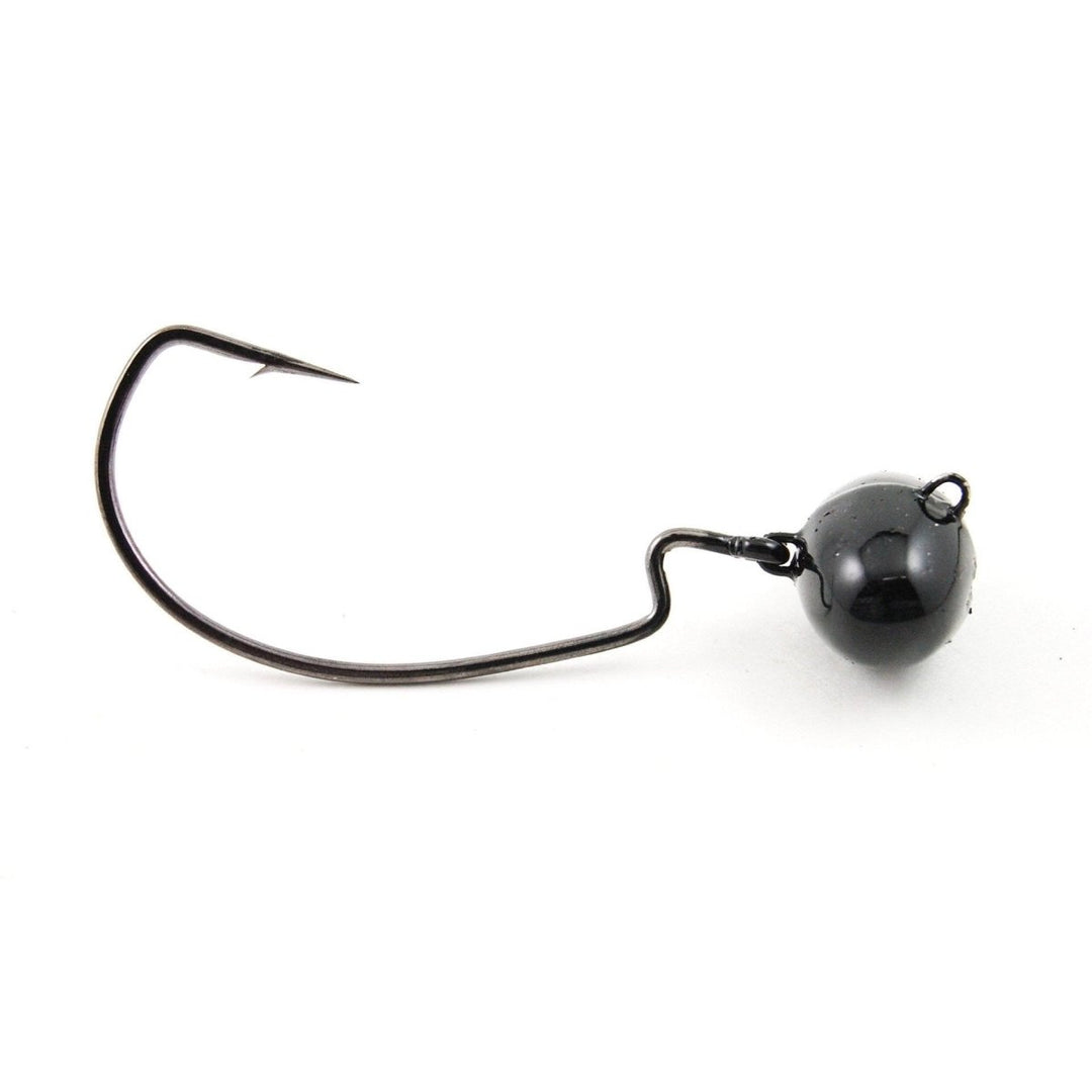 Dirty Jigs Pivot Point Football Jig HeadsBlack 3/8oz 3/0 Hook
