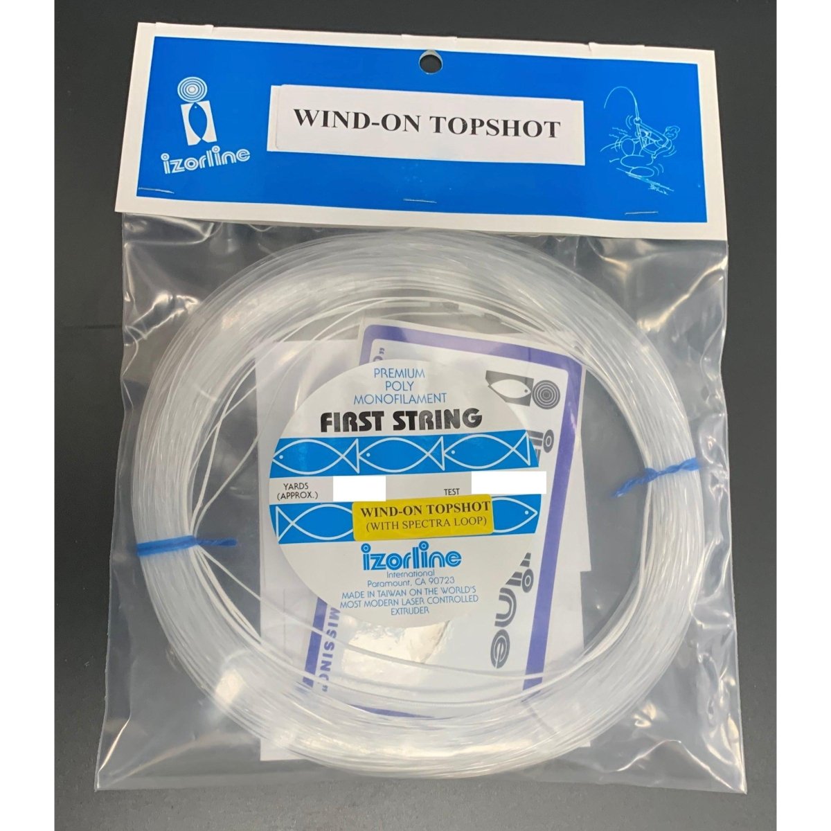 izorline braided fishing line Izorline First String Clear Monofilament Wind-On Top Shots 50yds. 135lb