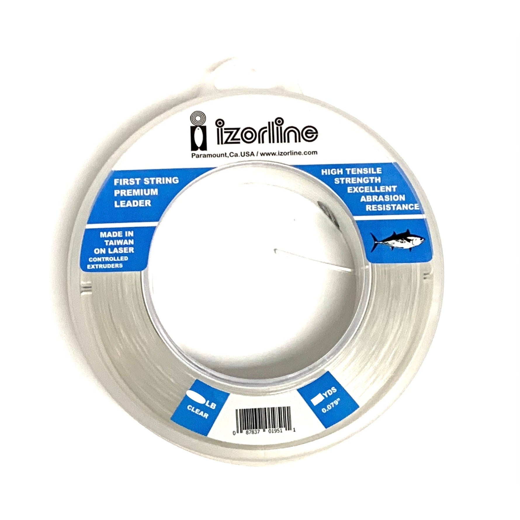 IzorlineIzorline First String Premium Poly Monofilament Leader Line - Line First String Premium Poly Monofilament Leader Line - CLR - 100YDSWRST