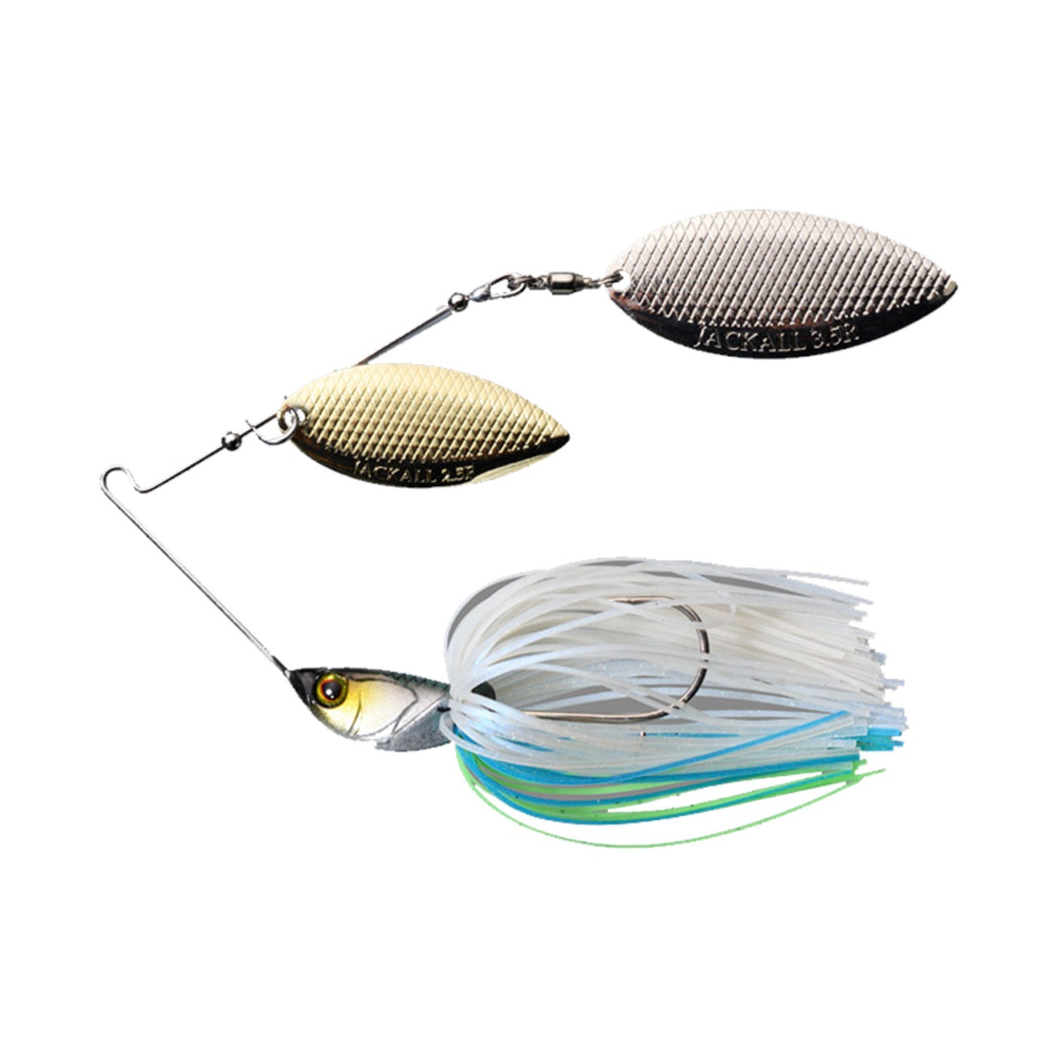dura spin fishing lure Jackall Deracoup Tail Spinner Clear Shad / 3/8 oz Triggers attention on the move Blue Fox Vibrax Minnow Spin