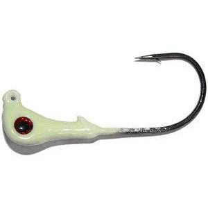 Lead Masters Banana Glow Jig Heads w/Eyes, 1/4oz 6/0 Hook