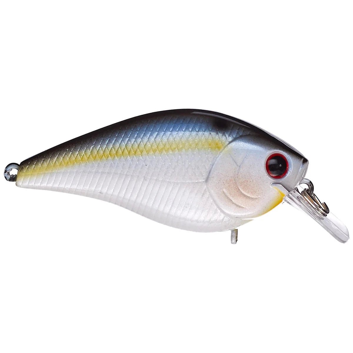 Lucky Craft LC 1.0 DRS Squarebill CrankbaitPearl Threadfin Shad