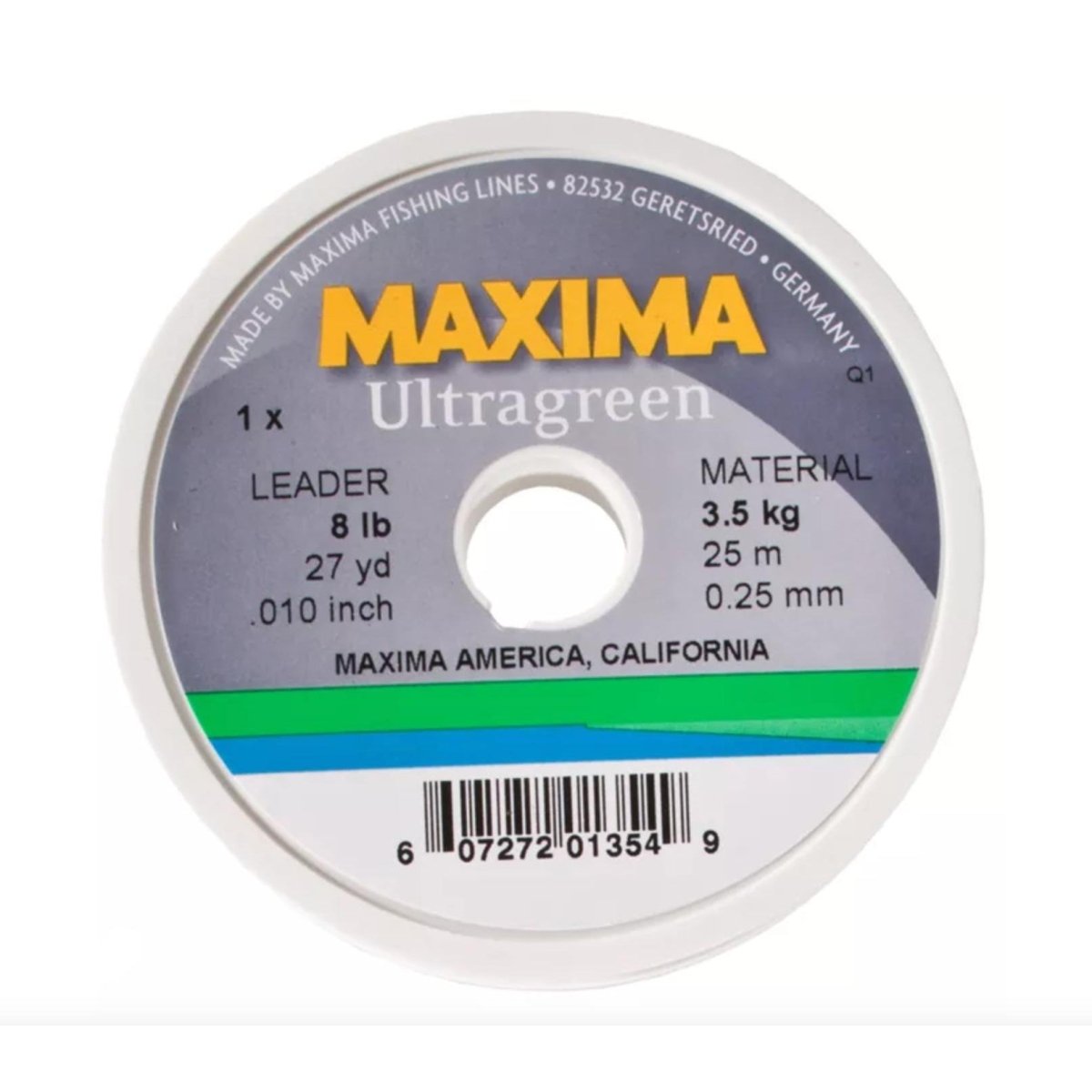 maxima braided fishing line Maxima Ultragreen Leader Wheel 8 lb