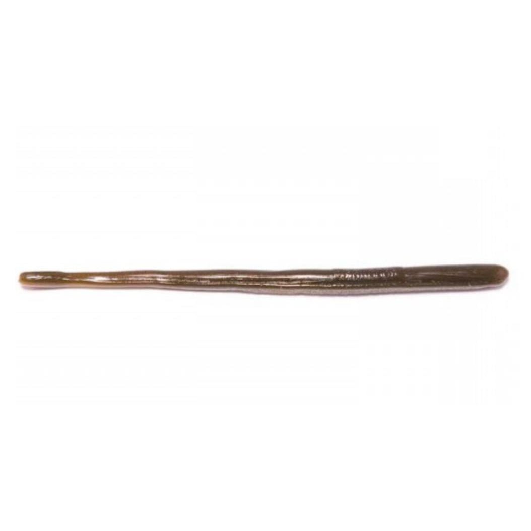 RobowormRoboworm 6" Straight Tail Worms - WormsGreen Pumpkin Black Flake SR - FFFB - 10ROB387