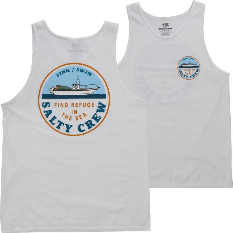 Salty Crew Dawn Patrol Tank - WhiteL