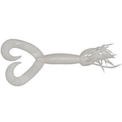 YamamotoYamamoto Double Tail Hula Grub - Spider JigsCream WhiteYAM - 97 - 10 - 036