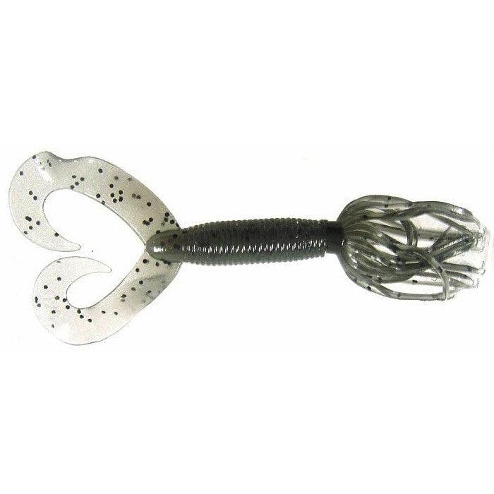 YamamotoYamamoto Double Tail Hula Grub - Spider JigsSmoke w/ Large Black FlakeYAM - 97 - 10 - 150