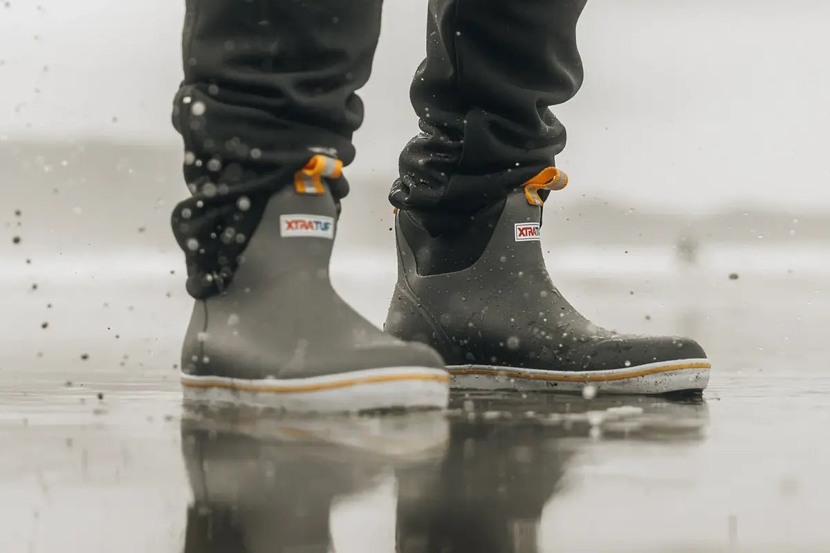 XTRATUF Boots Buyer’s Guide: Ankle Deck Boot vs. Wheelhouse vs. 12" Legacy - Tackle Express - Saltwater and Freshwater Fishing Tackle Shop