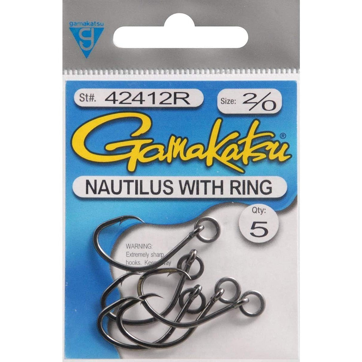 Gamakatsu Nautilus Light Circle Hook, Size: 1/0