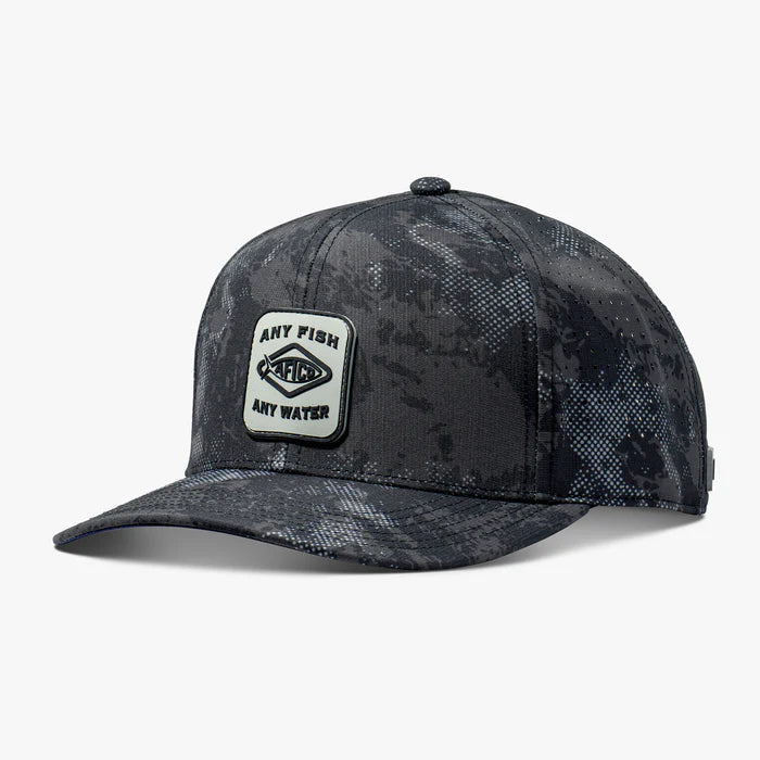 AFTCO Flippin' Tech Hat - Black Storm Camo