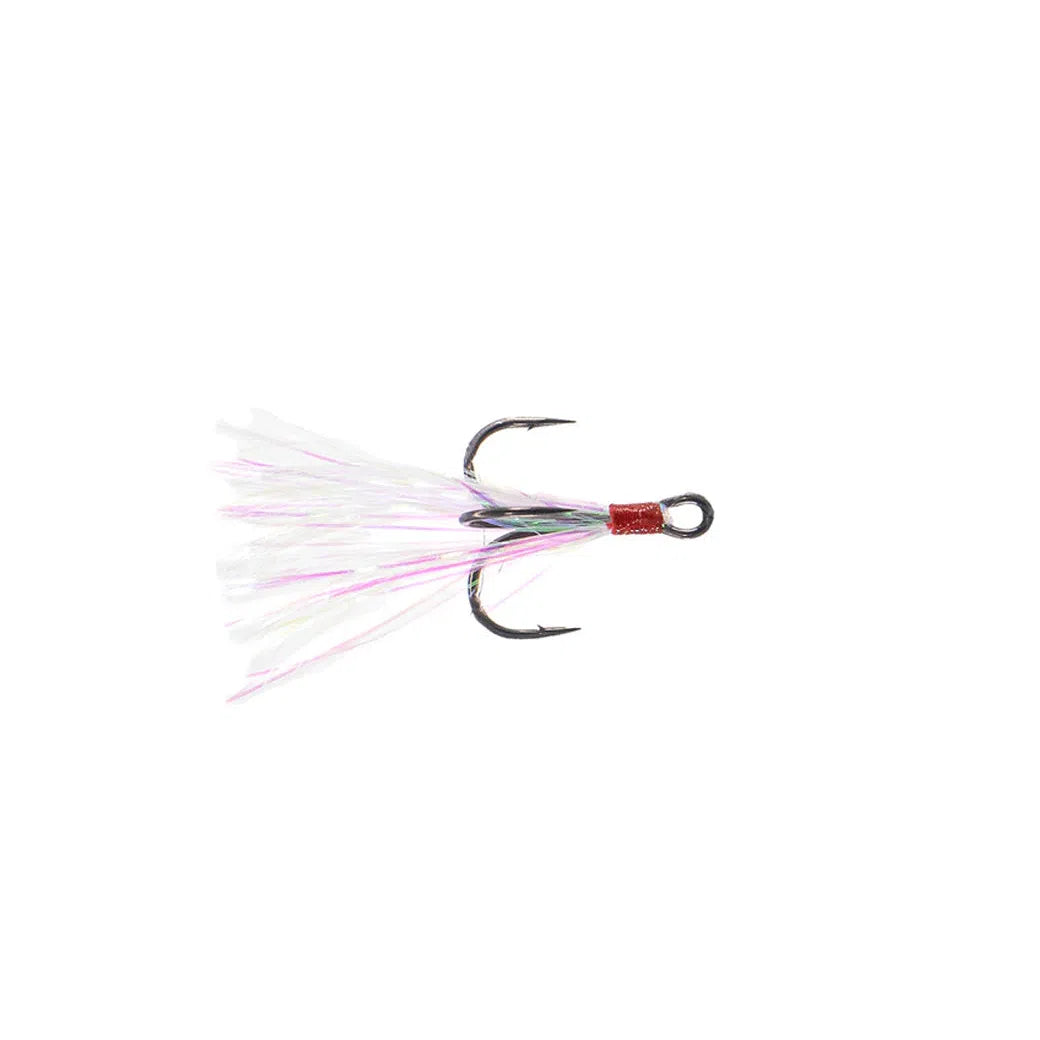 Pearl Flashabou Treble Hook