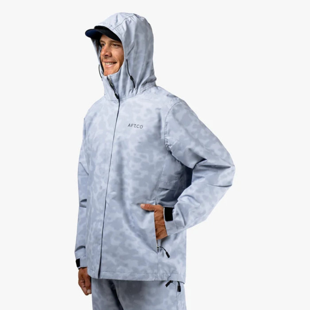 AFTCO Crossing Camo Jacket - Steel Upwell Camo