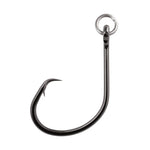 owner mutu hybrid circle fishing hook with ring on white back ground