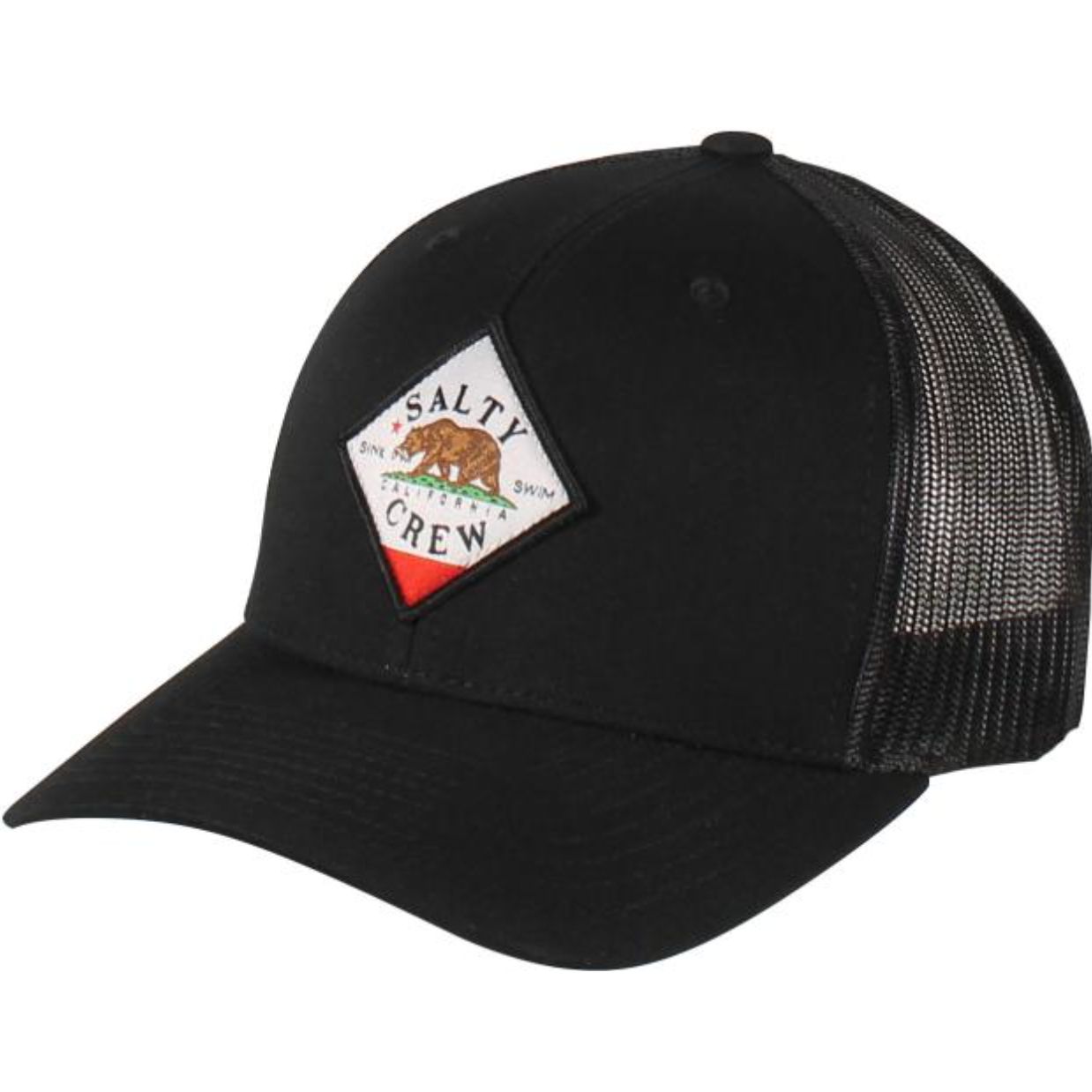 Salty Crew Tippet Cali Retro Trucker Hat - Black