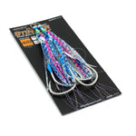 Fishing lure with hooks on a black card, featuring the Oceans Legacy brand.