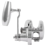 Chrome motorcycle mirror and bracket on a white background