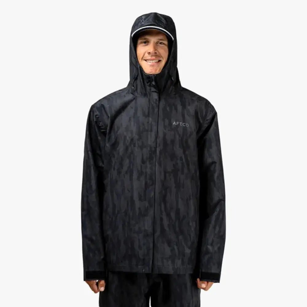 AFTCO Crossing Camo Jacket Black Current Camo