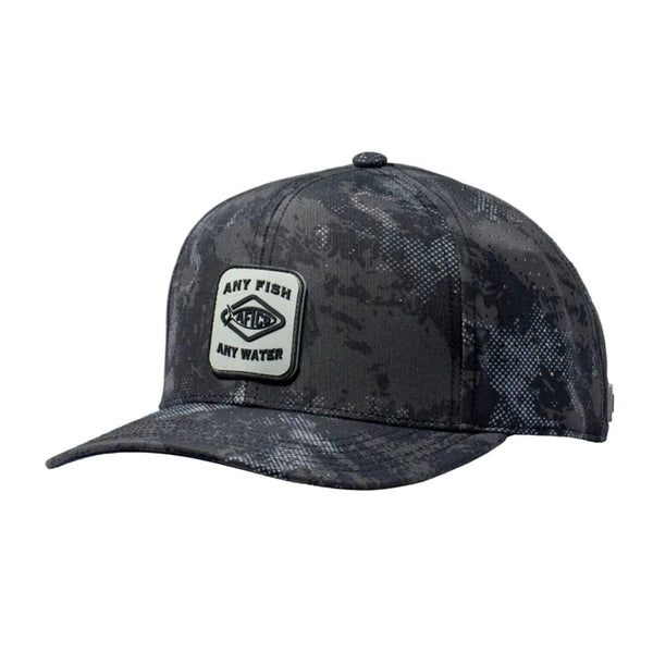 AFTCO Flippin' Tech Hat - Black Storm Camo | Technical Hat