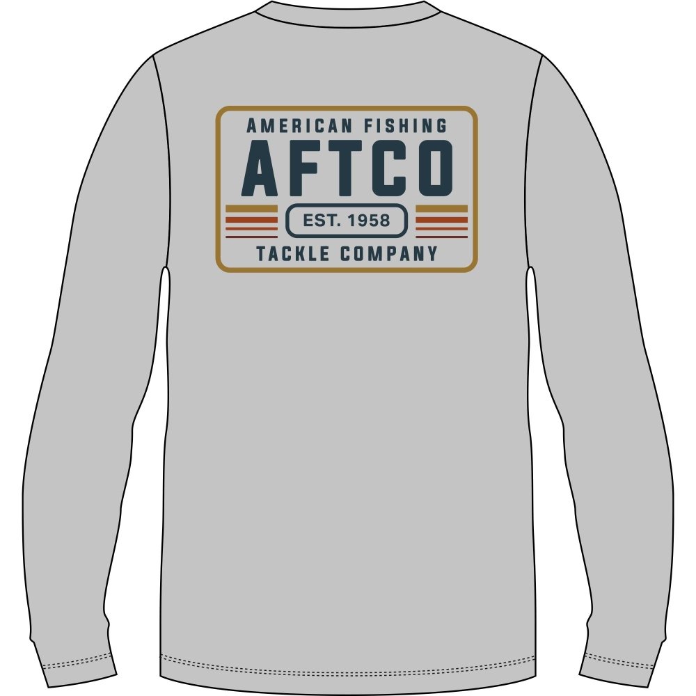 Aftco License Plate UVX Performance Shirt - Athletic Heather