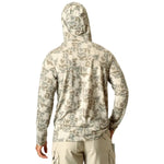 Aftco Ocean Bound Hooded Performance Shirt - Sand Grouper Camo