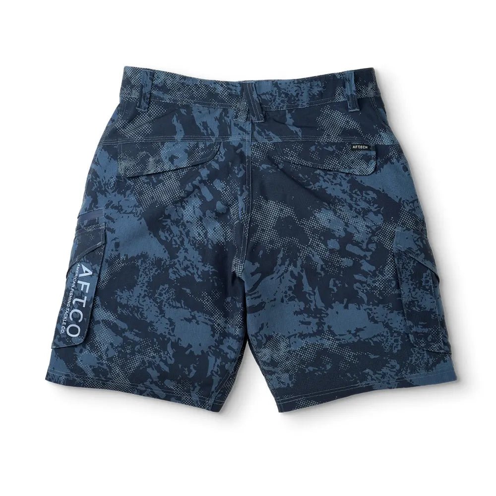 Aftco Pinnacle Fishing Shorts - Naval Storm Camo