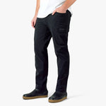 AFTCOAftco Deckhand Fishing Pants - ApparelPerson wearing black cargo pants with a visible brand logo on a white background