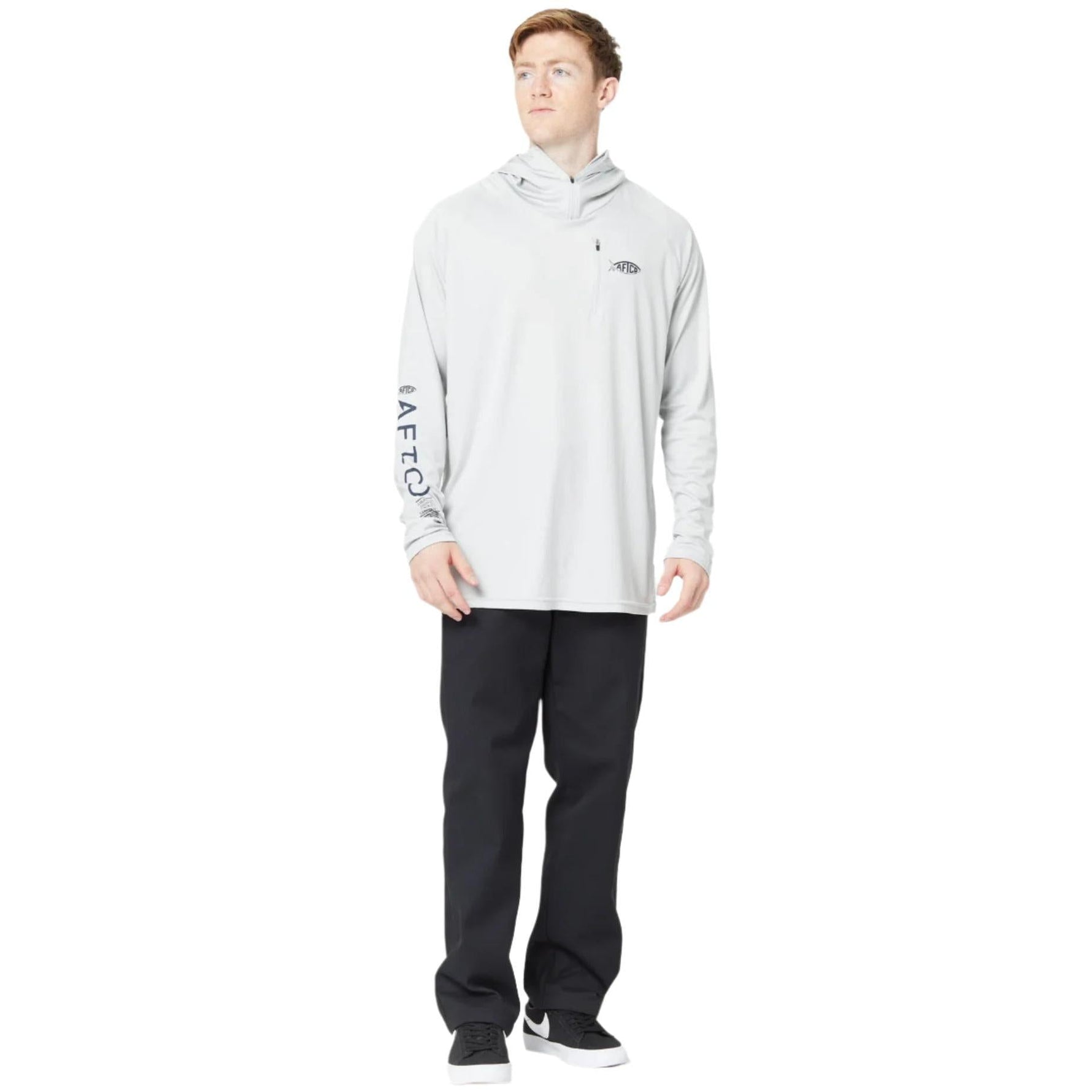 AFTCOAftco Jason Christine Hoodie Gray - ApparelfullM63127 - M