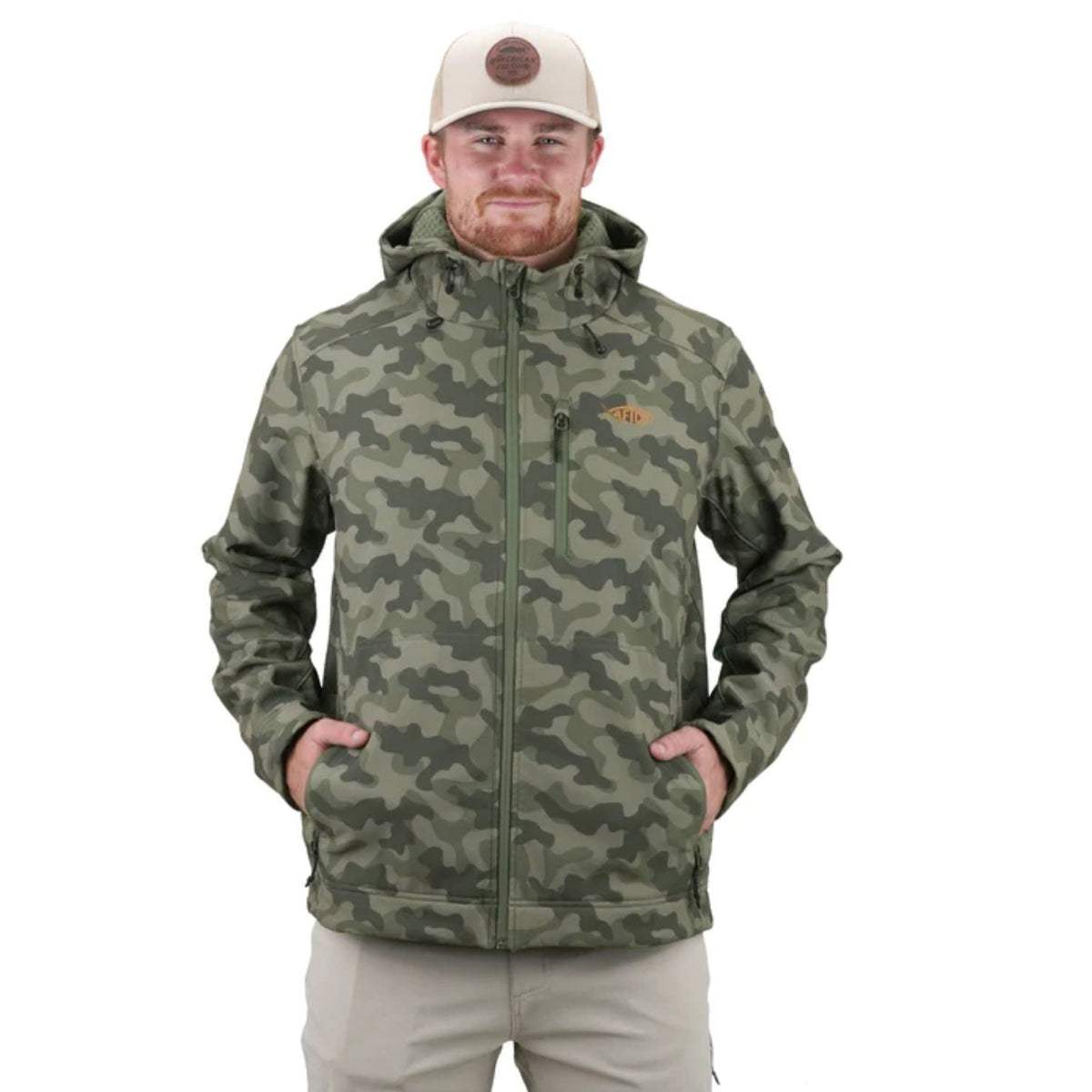AFTCOAftco Reaper Tactical Zip Up Jacket Green OG Camo - JacketsAftco Reaper Tactical Zip Up Jacket Green OG Camo FrontMJ40 - GOGC - M