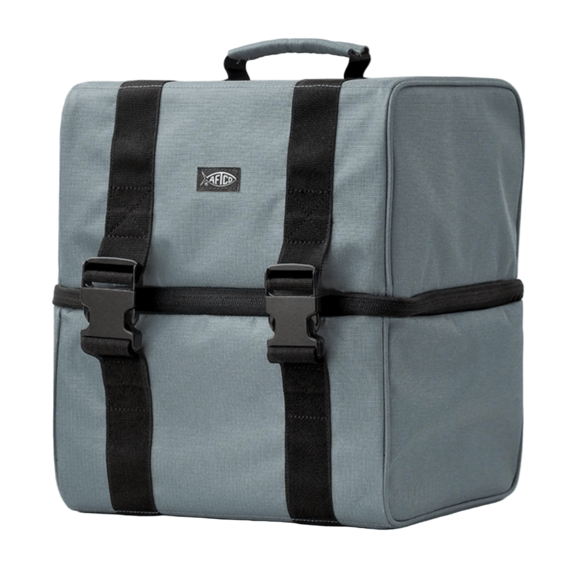 AFTCOAftco Reel Bags Charcoal - Tackle BagsGray bag with black straps on a white background