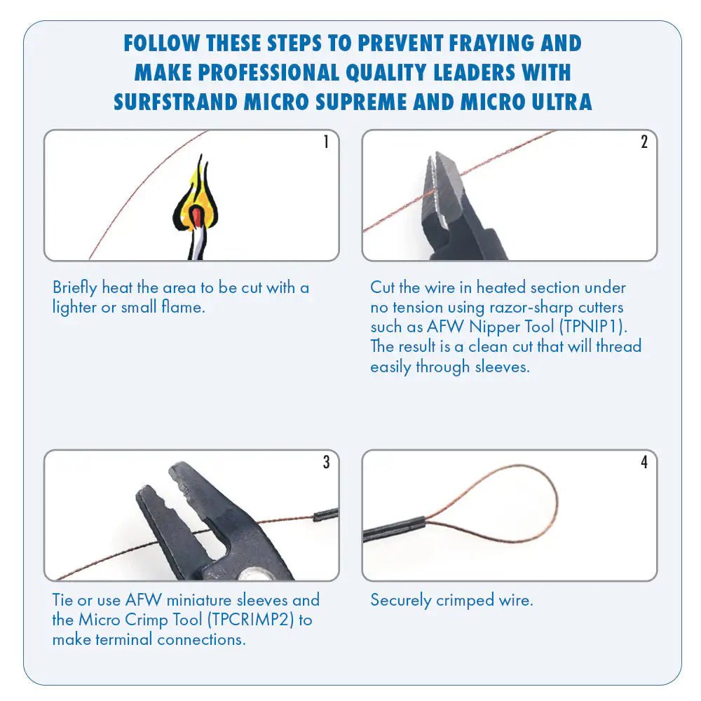 AFW Surfstrand Stainless Steel 1x7 Wire Leader