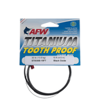 AFWAFW Titanium Tooth Proof Leader Wire Black Oxide - WirePackage of AFW Titanium Tooth Proof fishing wire on a white backgroundSTIO30B - 15FT