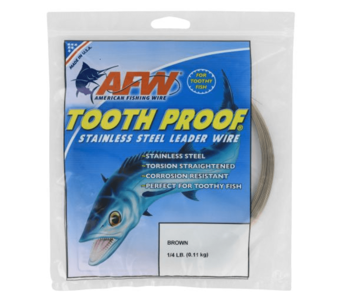 AFWAFW Tooth Proof Stainless Steel Wire Leader Brown - WireAFW Tooth Proof Stainless Steel Wire Leader 1/4LBS02C - 25