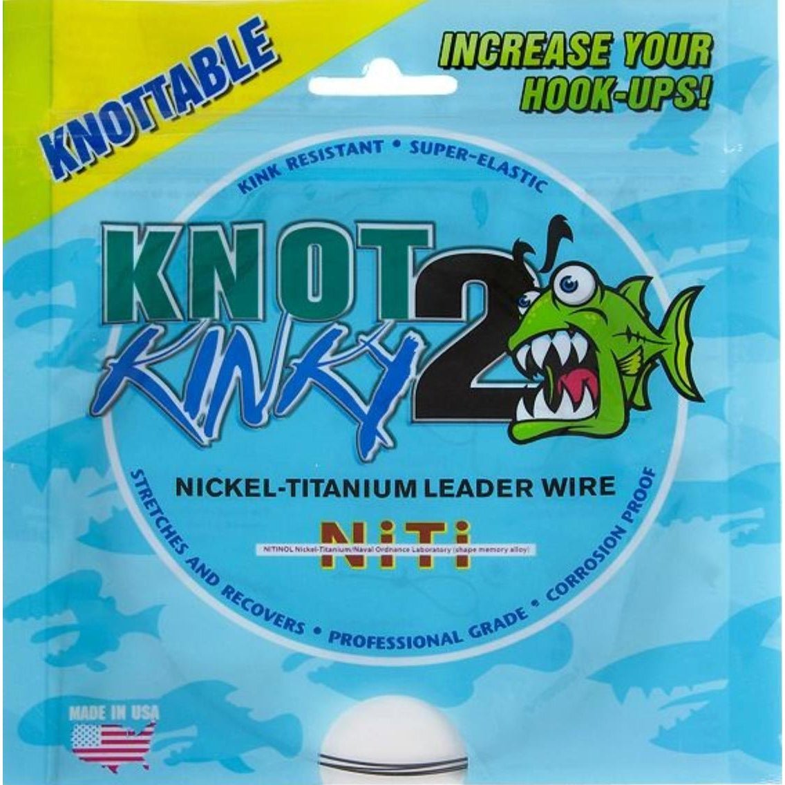 AquatekoAquateko's Knot 2 Kinky Nickel Leader Wire - WireKnot2Kinky Wire LeaderNT00715