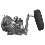 AvetAvet HXW 5/2 Raptor Plus Non - MC 2 Speed Reels - Conventional Lever Drag ReelsFishing reel with a black handle on a white backgroundHXW5/2RAP - PLUS - GM