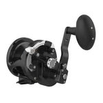 AvetAvet JX 6/3 Raptor MC Plus 2 Speed Reels - Conventional Lever Drag ReelsBlack fishing reel on a white backgroundJX6/3RAPMC - PLUS - BLK
