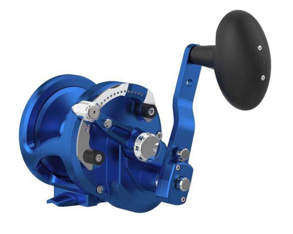 AvetAvet JX 6/3 Raptor MC Plus 2 Speed Reels - Conventional Lever Drag ReelsBlue JX Raptor Plus M.C. Right HandJX6/3RAPMC - PLUS - BLU