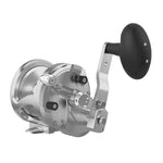AvetAvet JX 6/3 Raptor MC Plus 2 Speed Reels - Conventional Lever Drag ReelsFishing reel with a black handle on a white backgroundJX6/3RAPMC - PLUS - SIL
