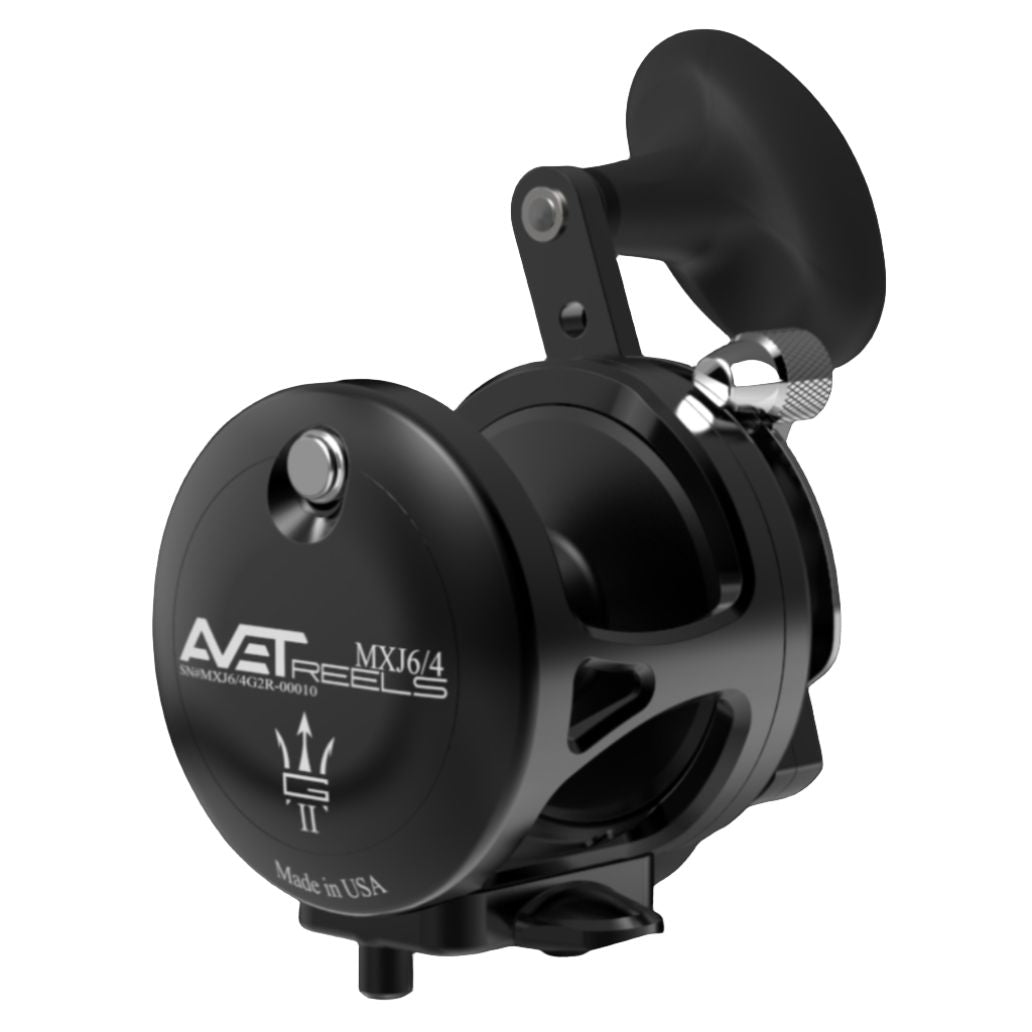AvetAvet MXJ G2 Lever Drag Reels - Conventional Lever Drag ReelsAvet MXJ G2 Black SideMXJ - 6/4 - G2 - NOMC - WGP - BLK