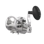 AvetAvet MXL 6/3 Raptor Plus MC 2 Speed Reels - Conventional Lever Drag ReelsMetallic fishing reel on a transparent backgroundMXL6/3RAPMC - PLUS - SIL